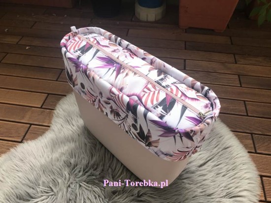 organizer obag standard dzikie kwiaty fiolet plus opaska