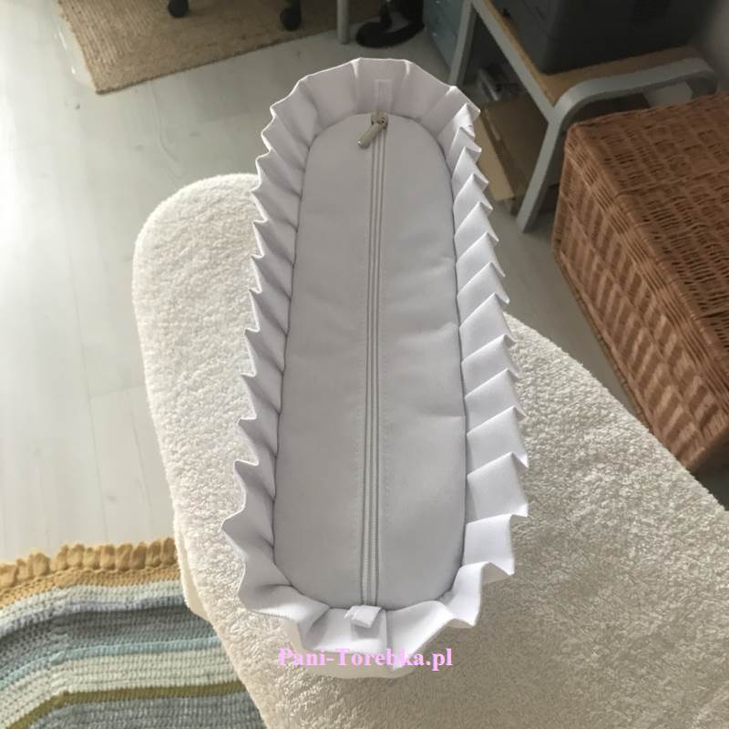 organizer obag mini bialy plus falbanka