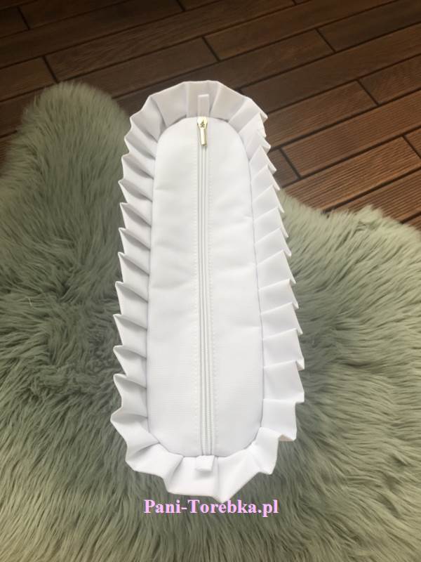 organizer obag mini bialy plus falbanka