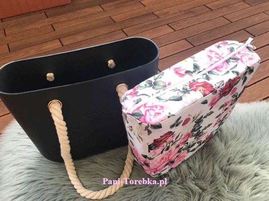 organizer obag mini roze na bialym