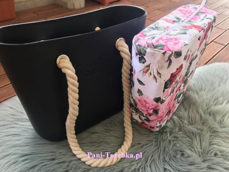 organizer obag mini roze na bialym