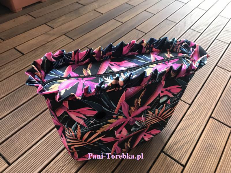 organizer mini z falbanka szalone kwiaty