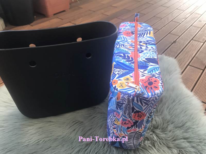 organizer obag mini niebieska laka