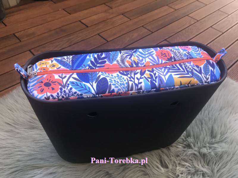 organizer obag mini niebieska laka