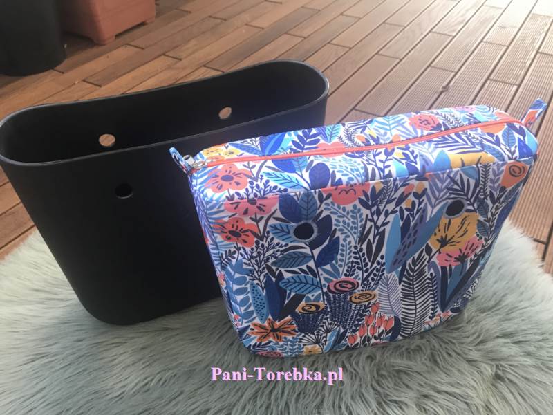 organizer obag mini niebieska laka