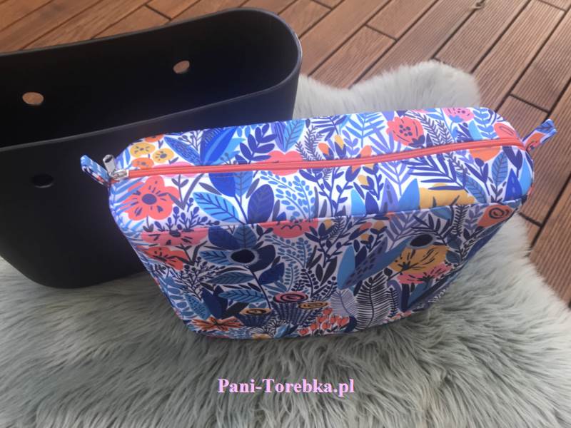 organizer obag mini niebieska laka