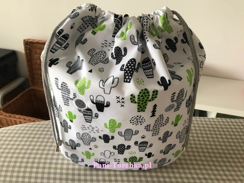 tkanina kaktusy na białym tle