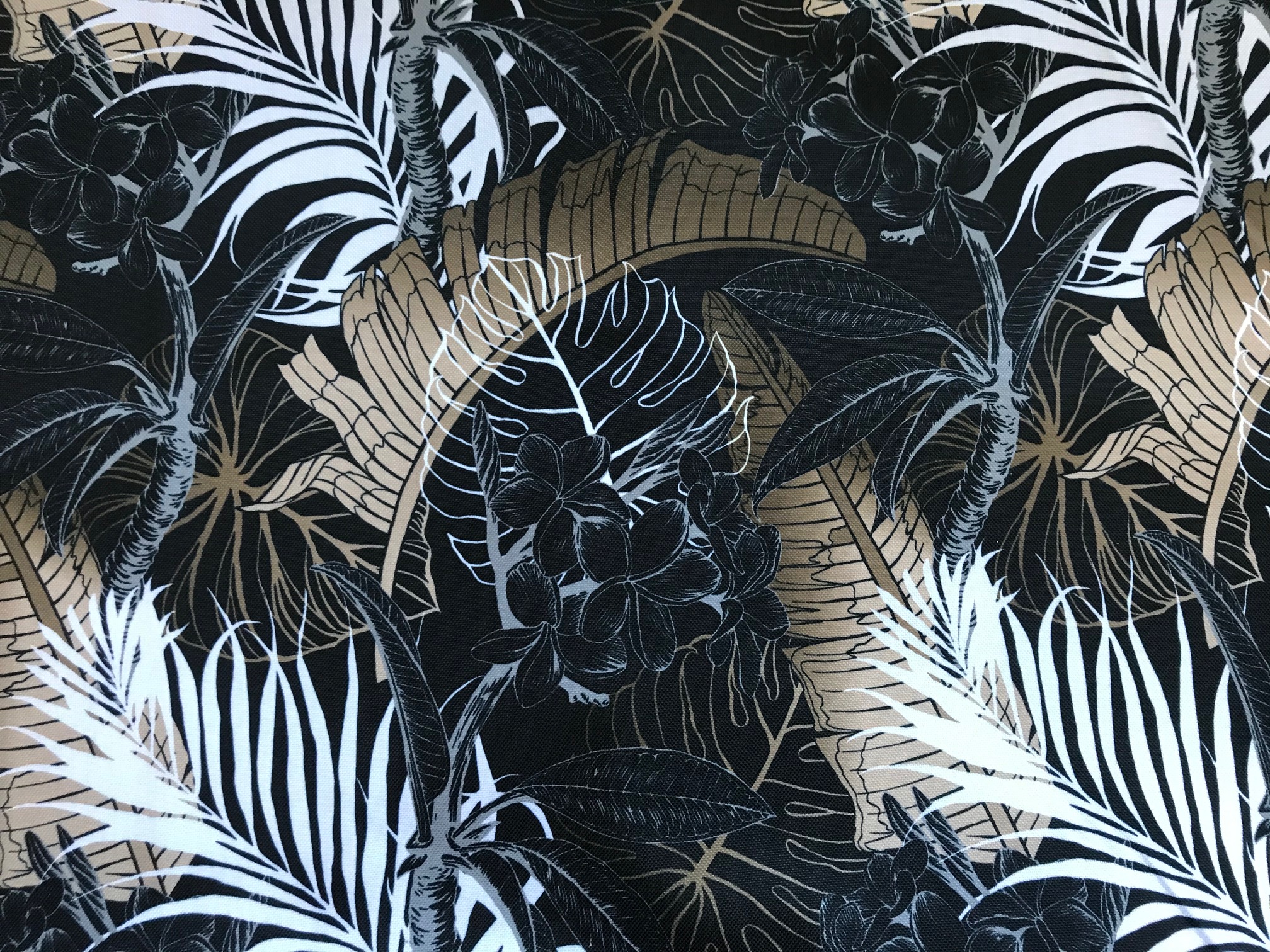 tkanina dzikie liście