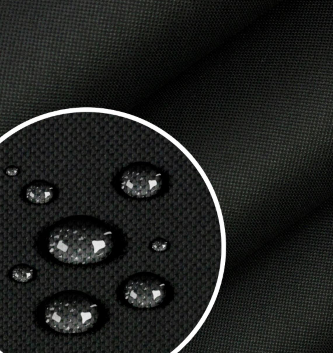 tkanina czarna wodoodporna