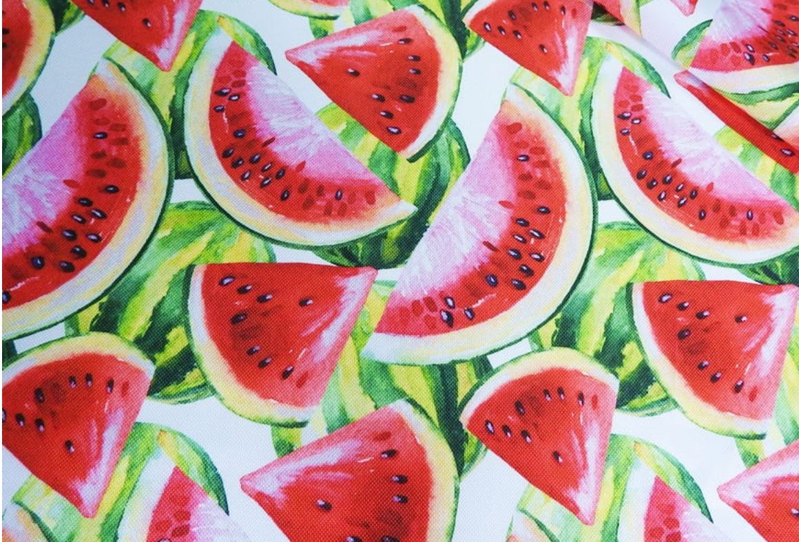 tkanina soczyste arbuzy