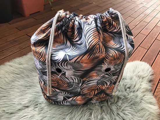 tkanina szare liście