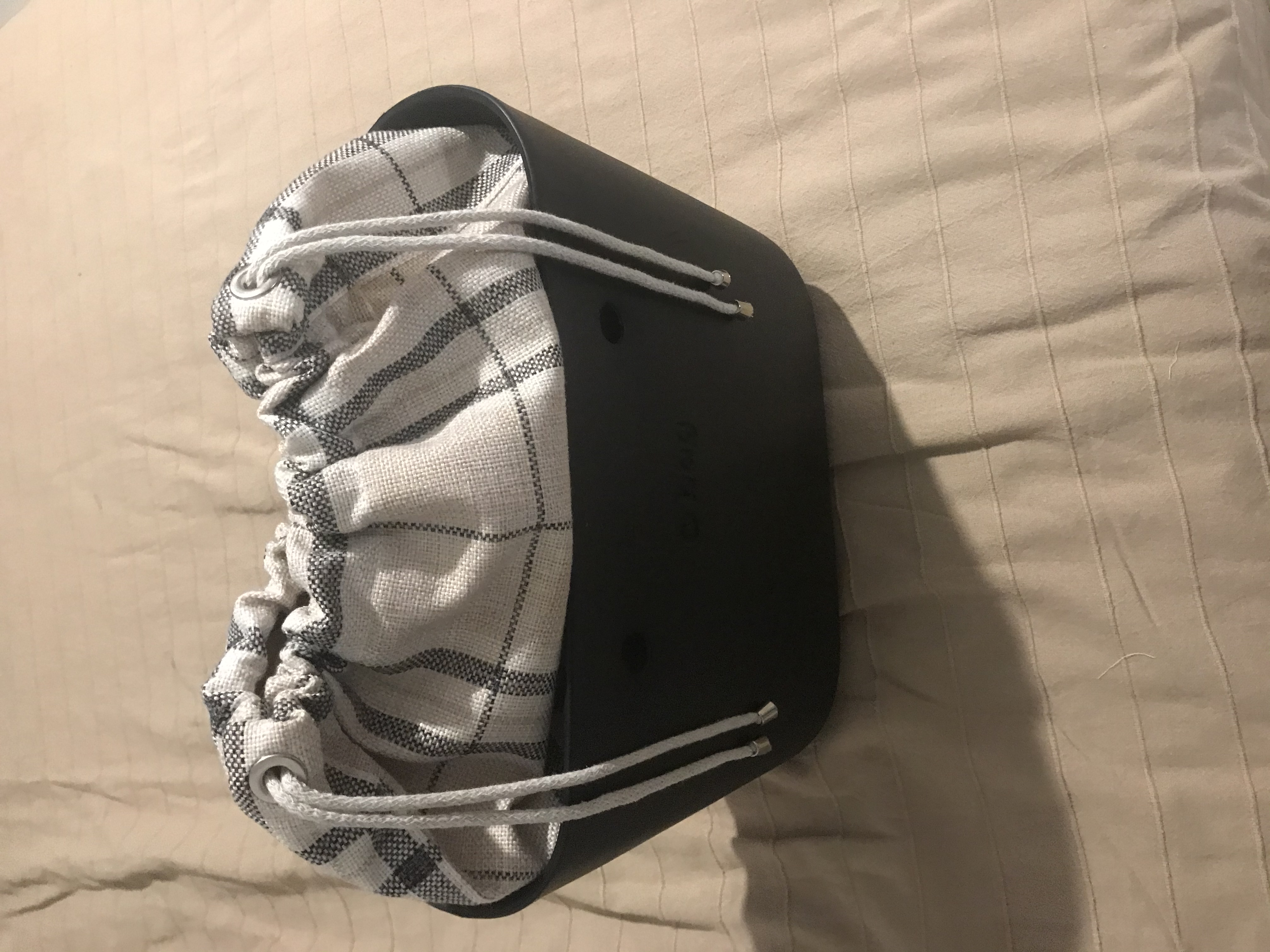 organizer obag komin mini kratka beż