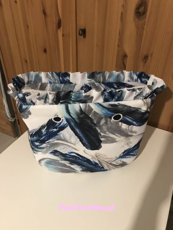 organizer standard plus falbanka niebieskie pióra