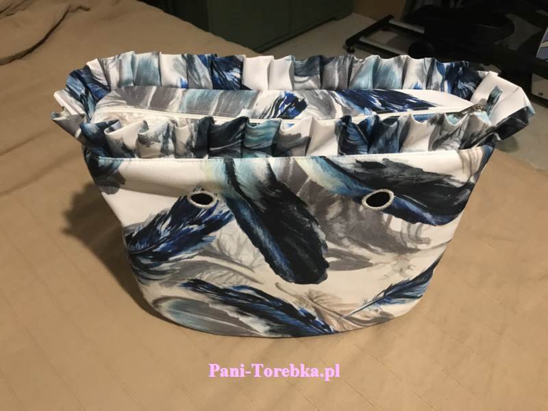 organizer standard plus falbanka niebieskie pióra