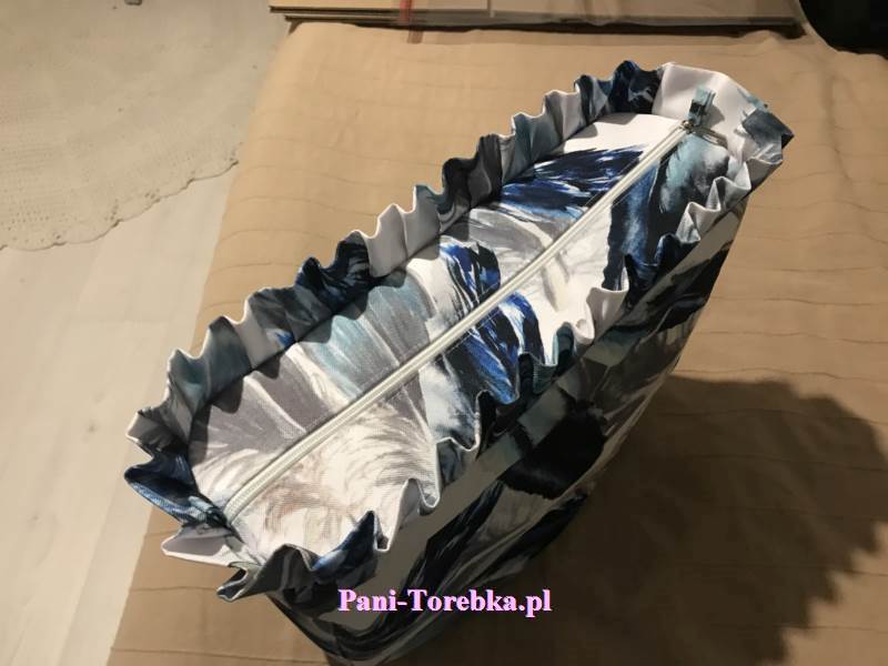 organizer standard plus falbanka niebieskie pióra