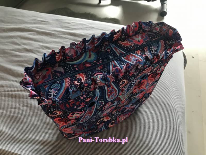 organizer standard plus falbanka paisley czerwony