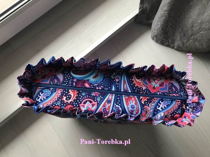 organizer standard plus falbanka paisley czerwony