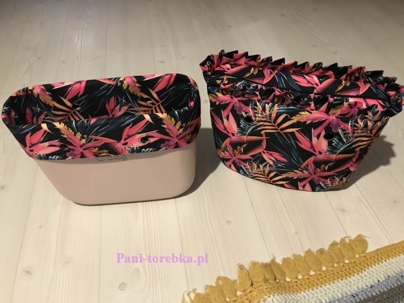 organizer standard z falbanką plus opaska dzikie kwiaty