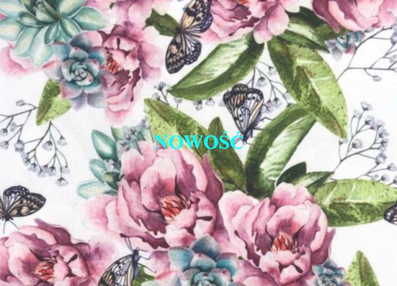 tkanina motyle ogrodowe