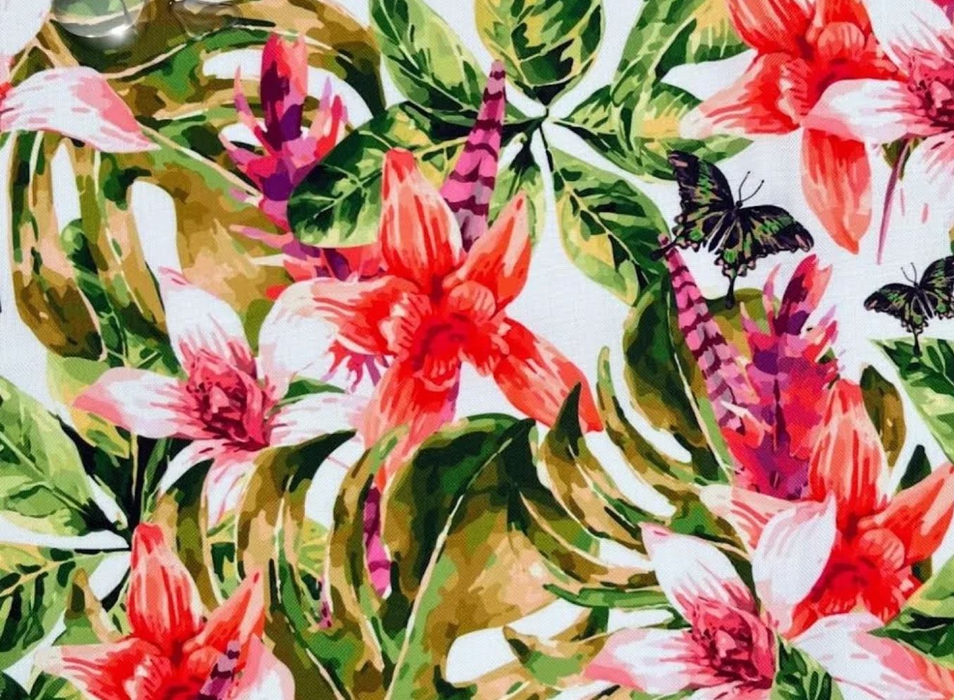 tkanina lilie orientalne
