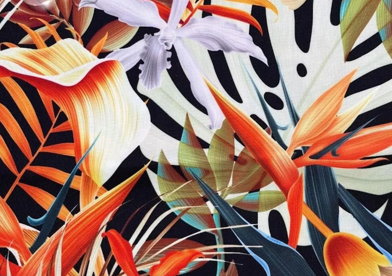 tkanina ognisty kwiat