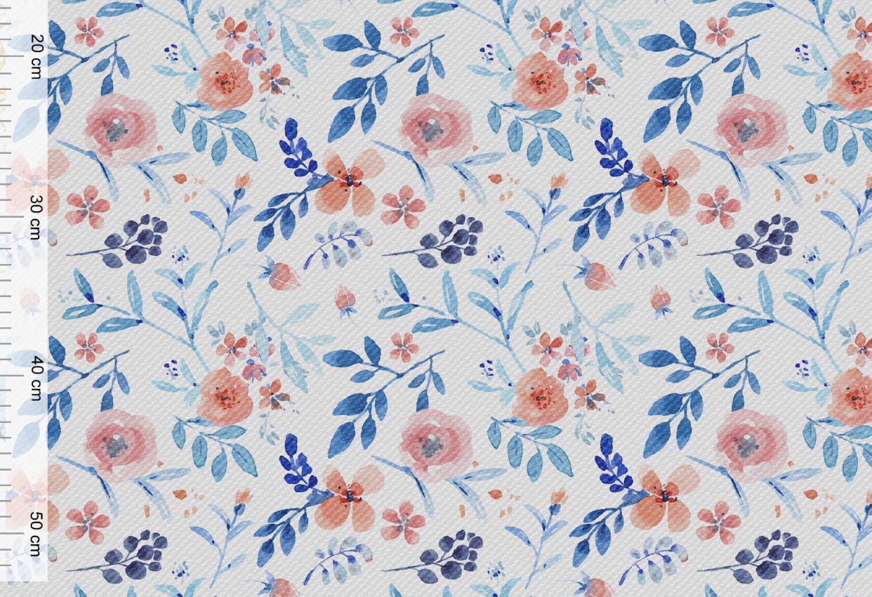 tkanina drobne kwiatki