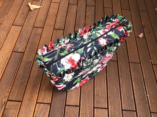 organizer obag standard plus falbanka czerwone kwiaty