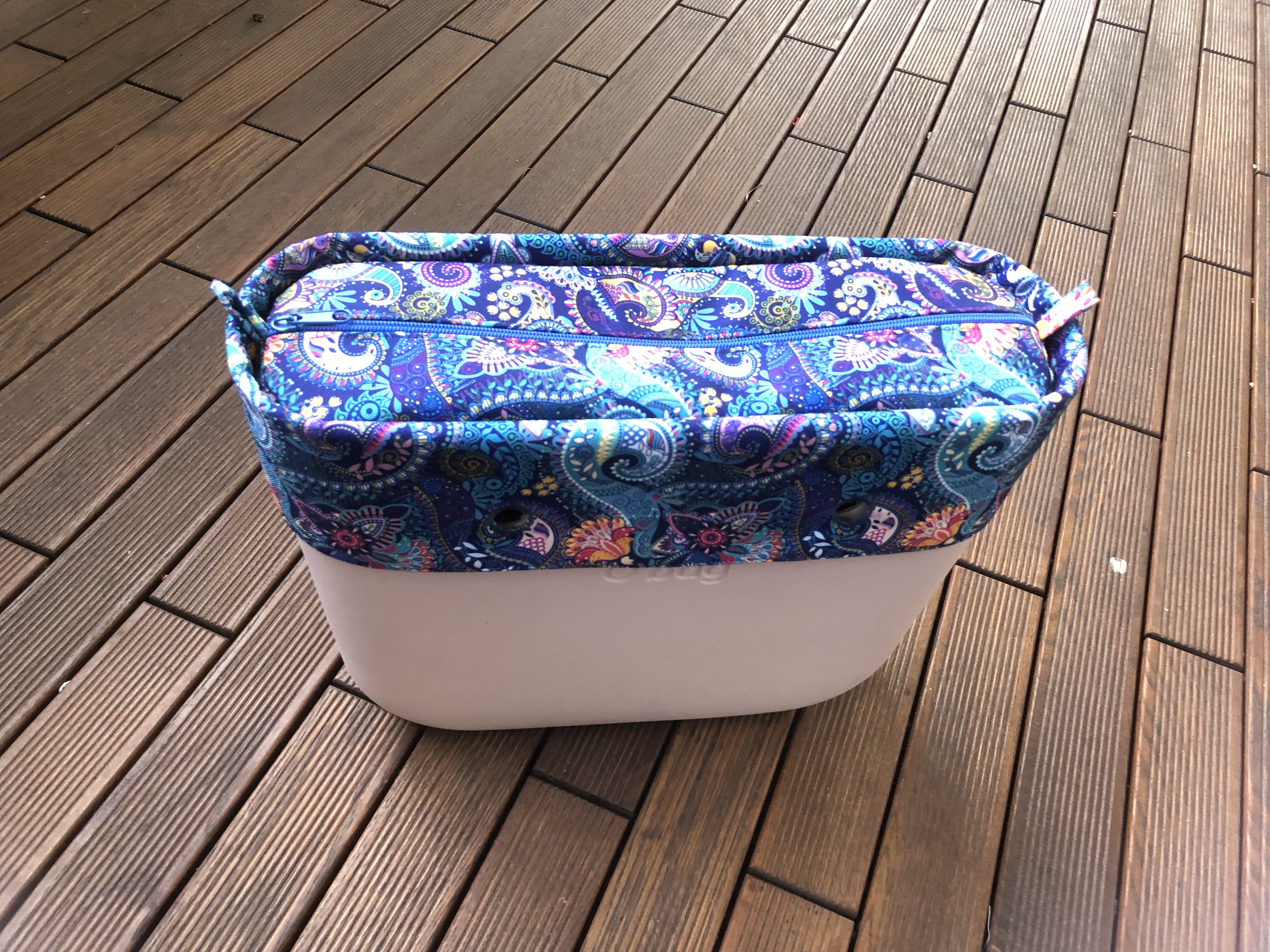 organizer obag standard plus opaska paisley niebieski