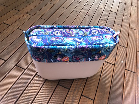 organizer obag standard plus opaska paisley niebieski