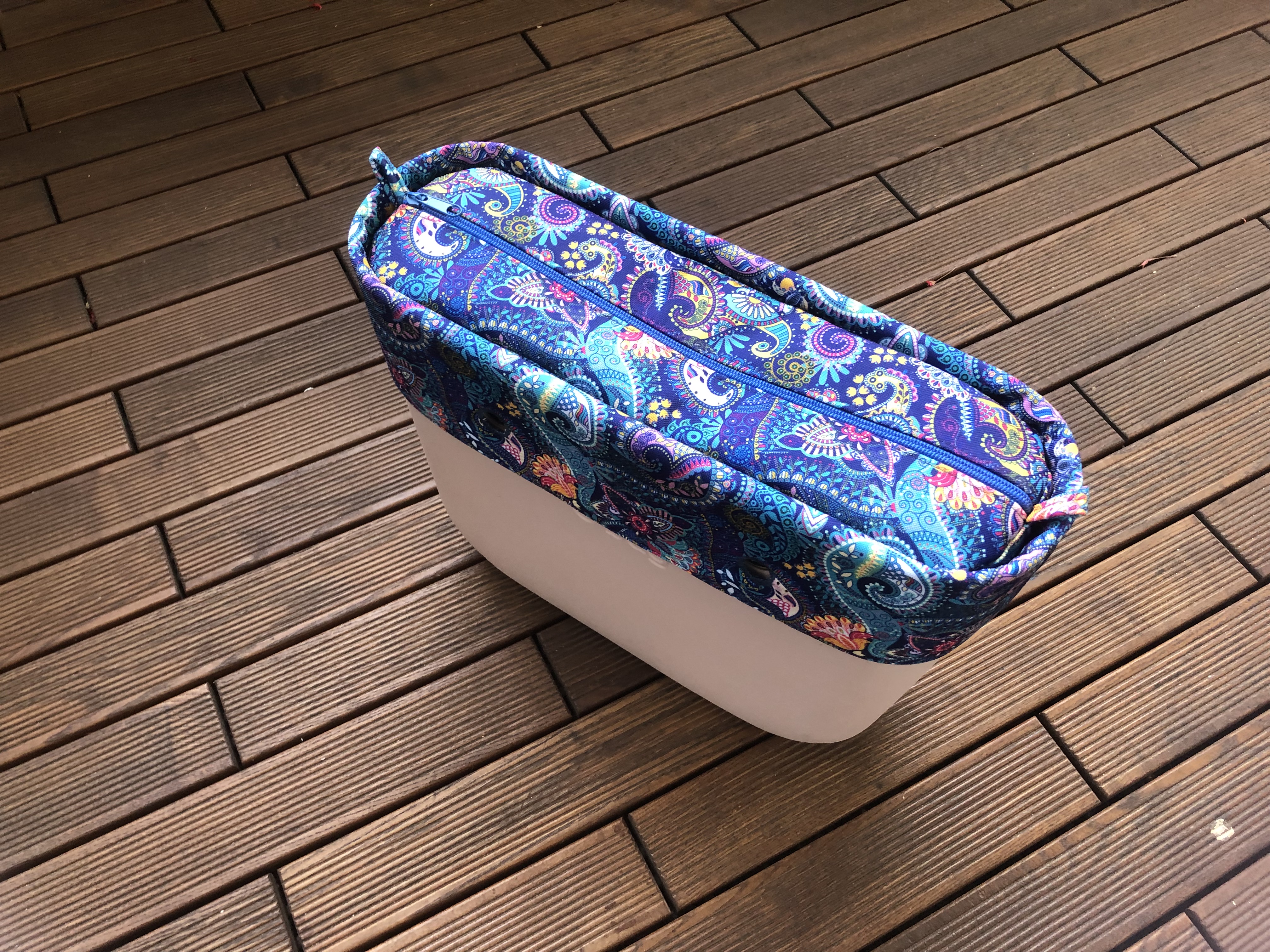 organizer obag standard plus opaska paisley niebieski