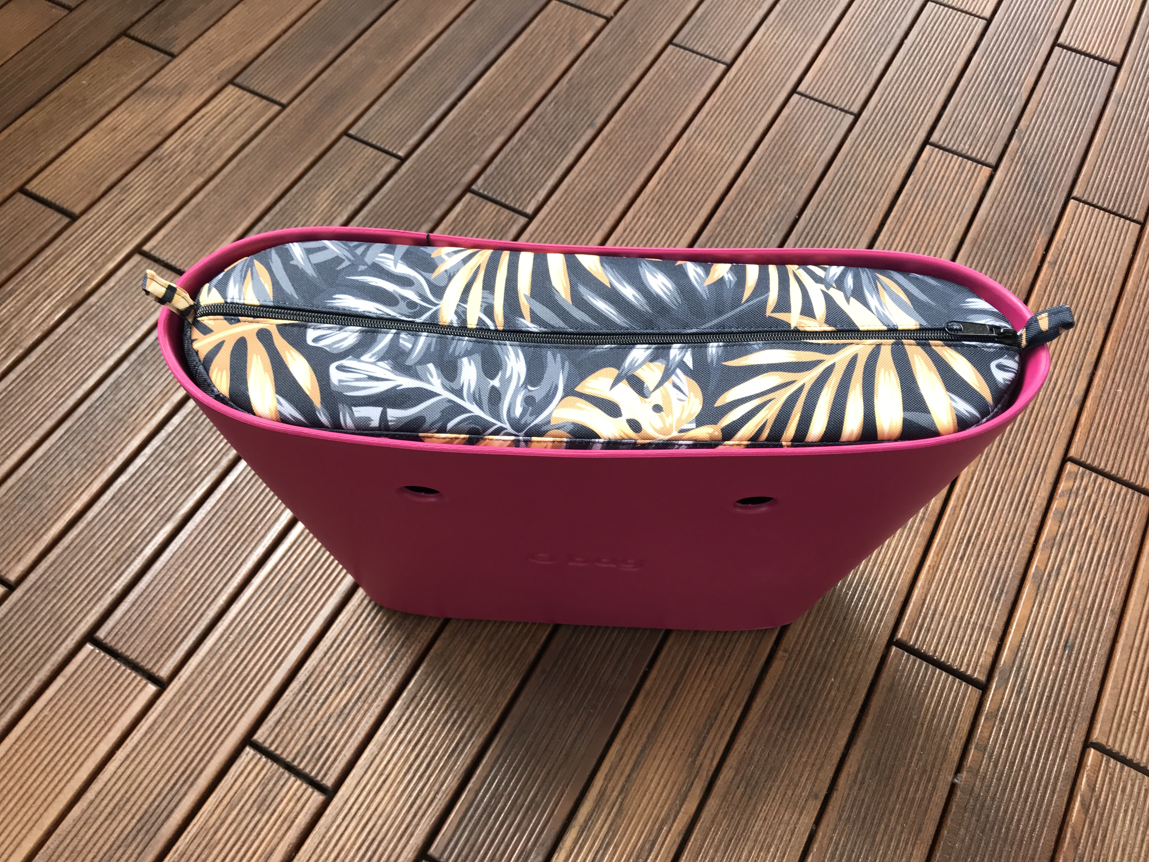 organizer obag urban duży złote liście monstery