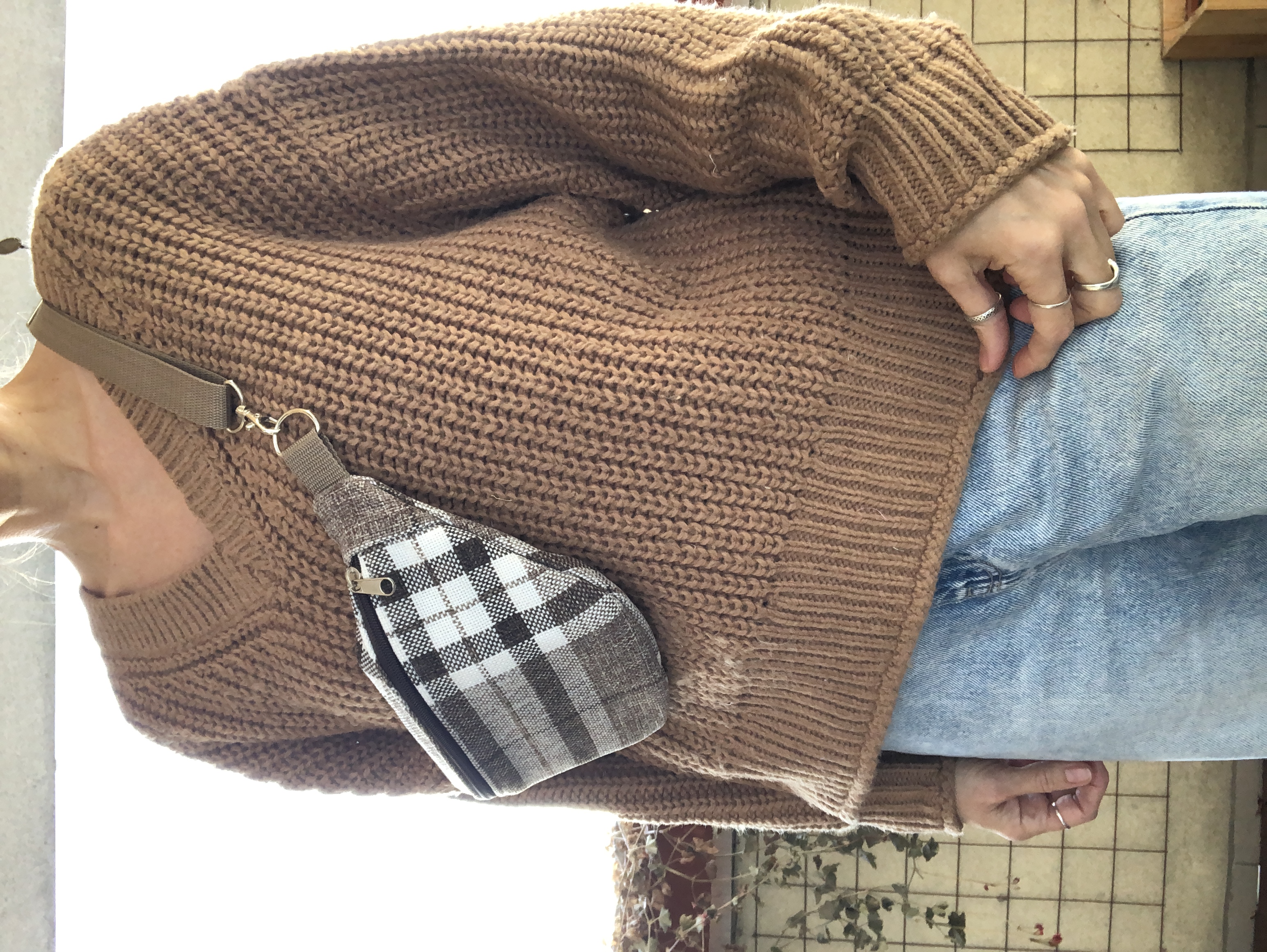 Nerka brązowa kratka