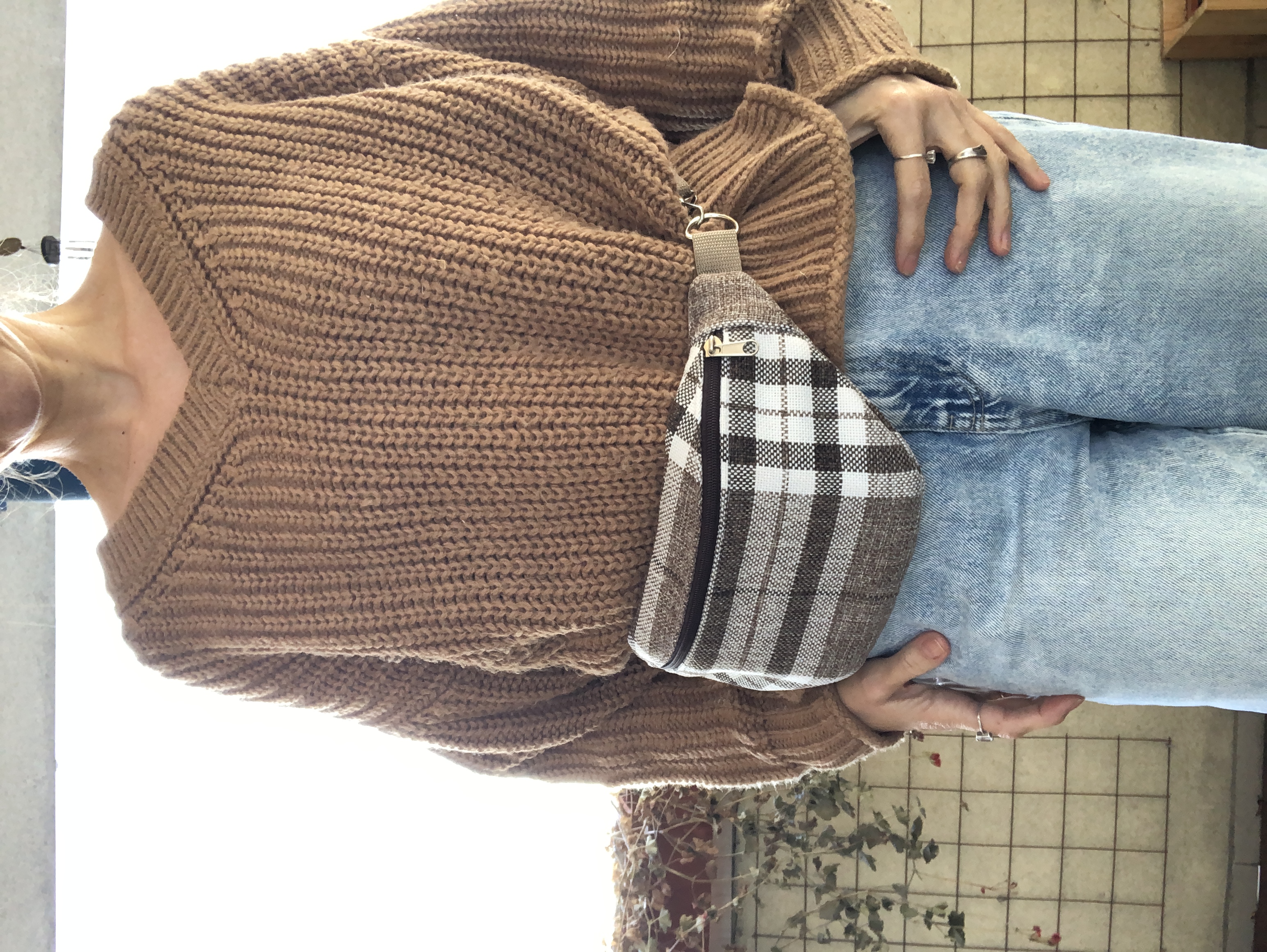 Nerka brązowa kratka